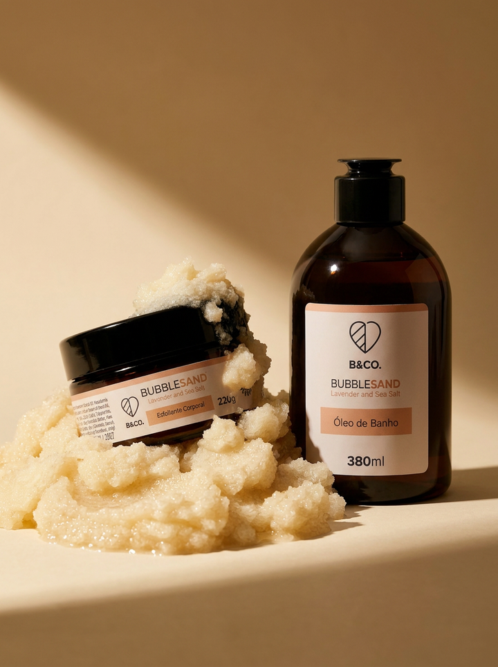 Kit Esfoliante Sand 220g + Óleo de Banho Sand