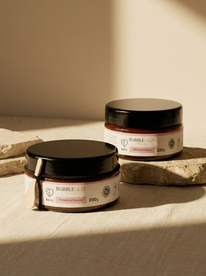 Kit Hidratante Lilly 200g + Esfoliante Lilly 220g