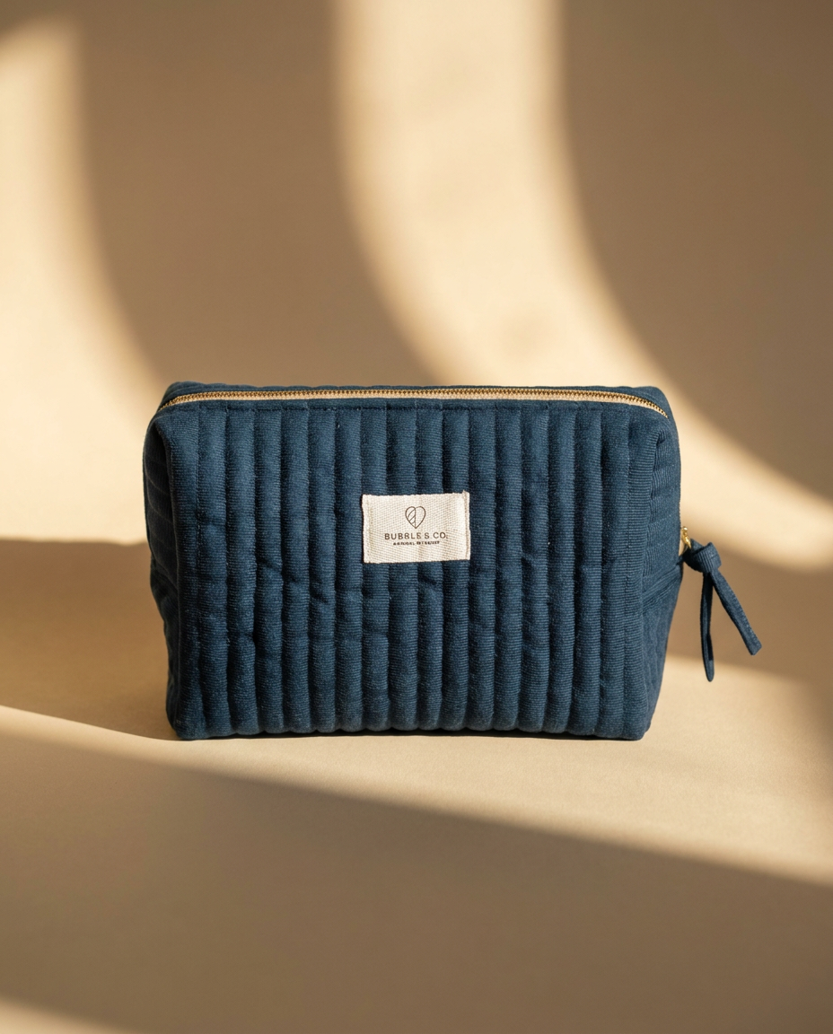 Necessaire Veludo Azul G