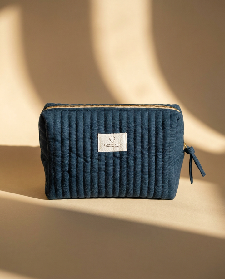 Necessaire Veludo Azul G