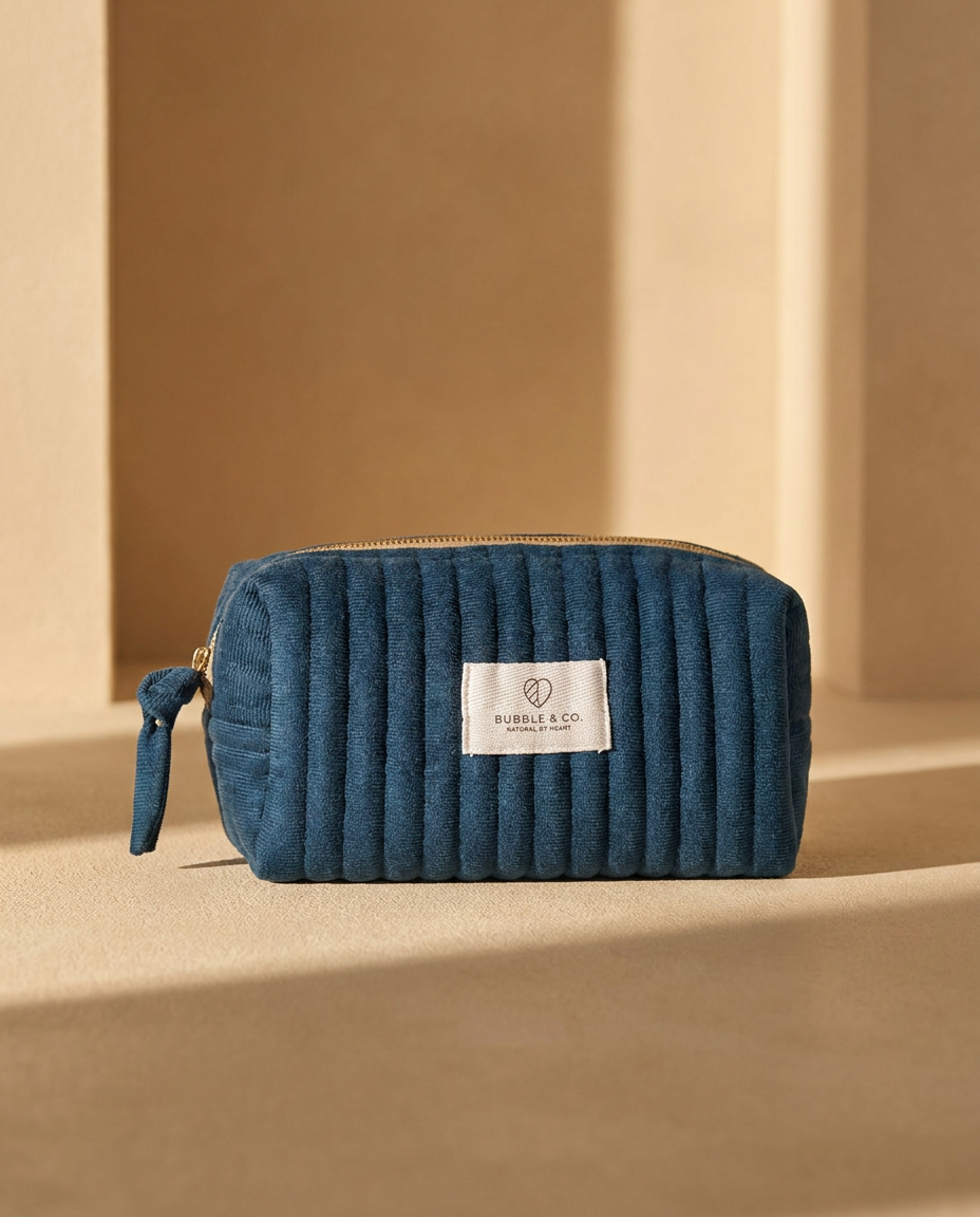 Necessaire Veludo Azul P
