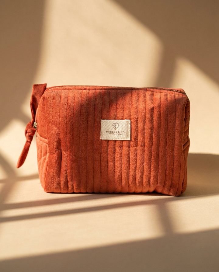 Necessaire Veludo Coral G