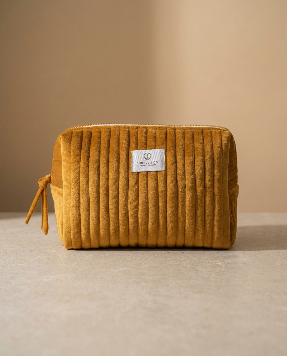 Necessaire Veludo Ouro G