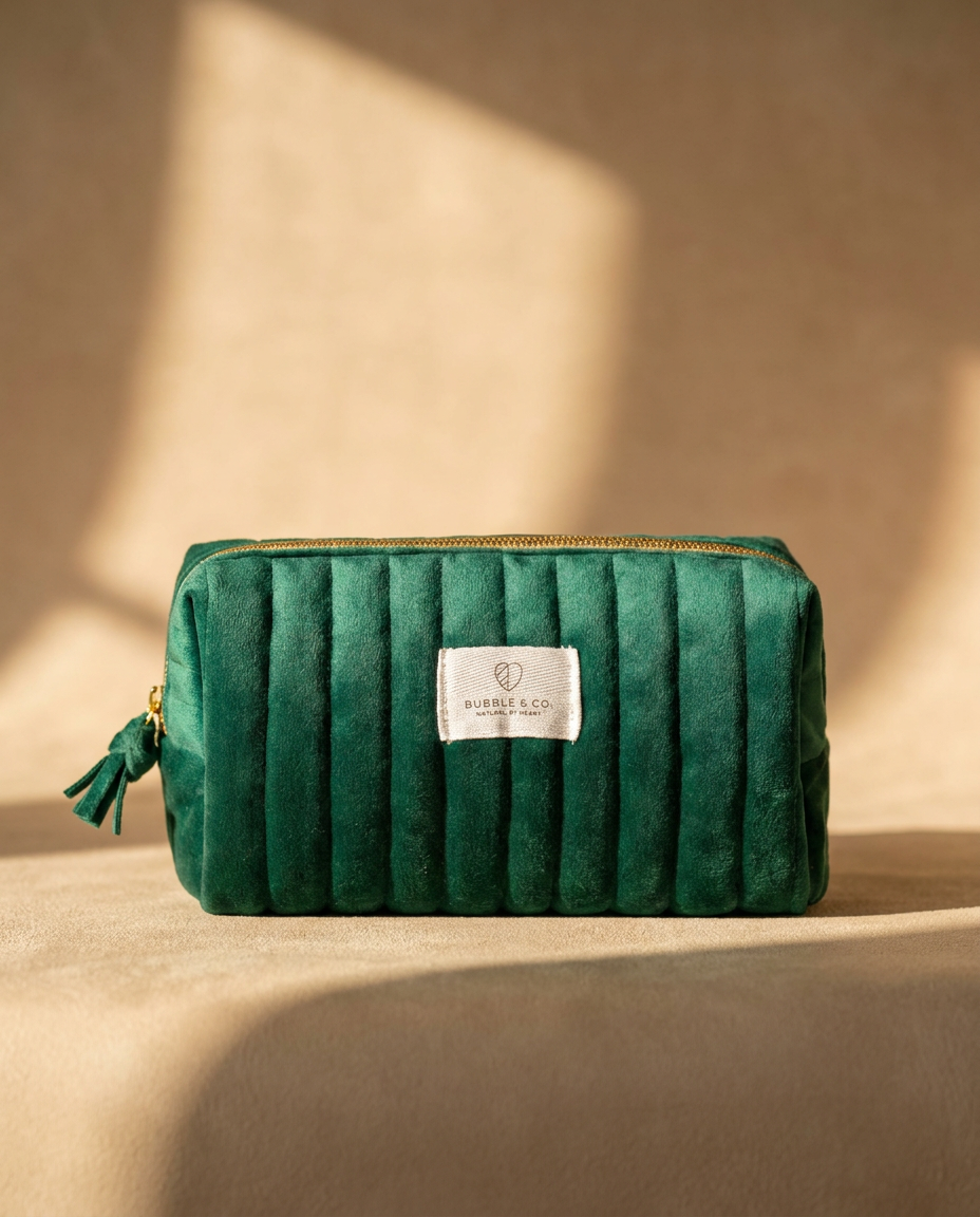 Necessaire Veludo Verde P